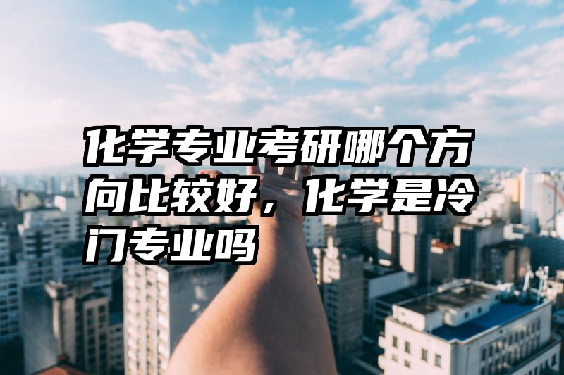化学专业考研哪个方向比较好，化学是冷门专业吗