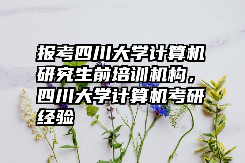 报考四川大学计算机研究生前培训机构,四川大学计算机考研经验