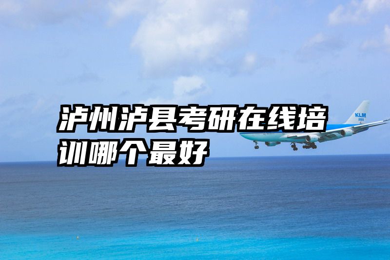 泸州泸县考研在线培训哪个最好