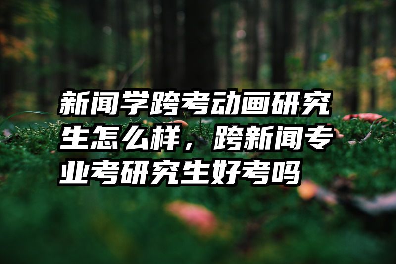 新闻学跨考动画研究生怎么样，跨新闻专业考研究生好考吗