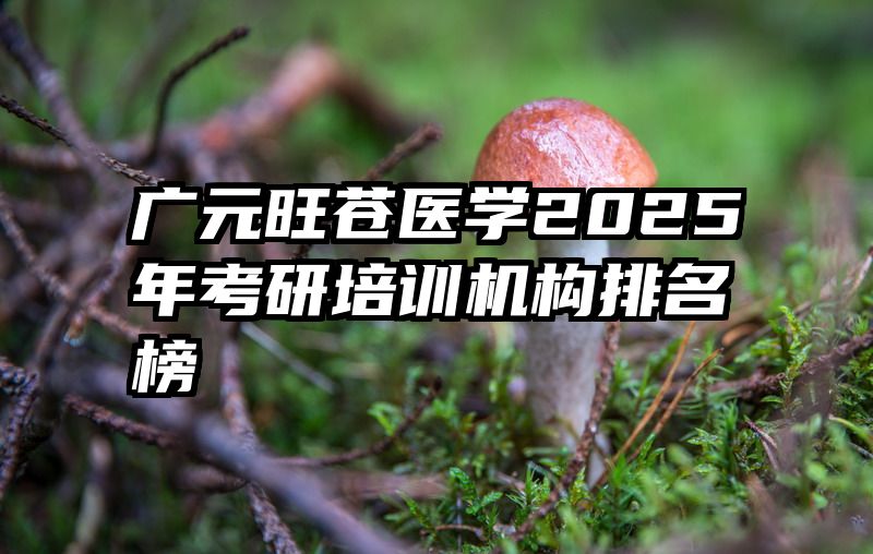 广元旺苍医学2025年考研培训机构排名榜