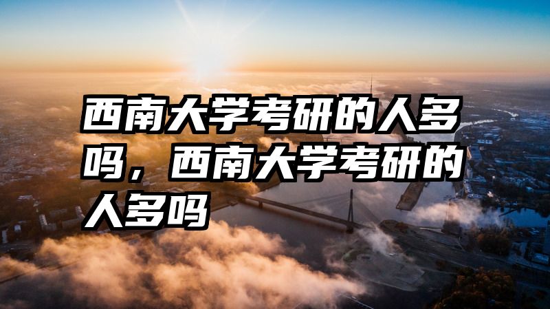 西南大学考研的人多吗,西南大学考研的人多吗
