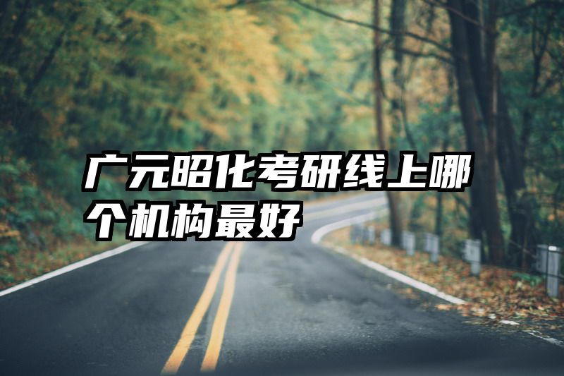 广元昭化考研线上哪个机构最好