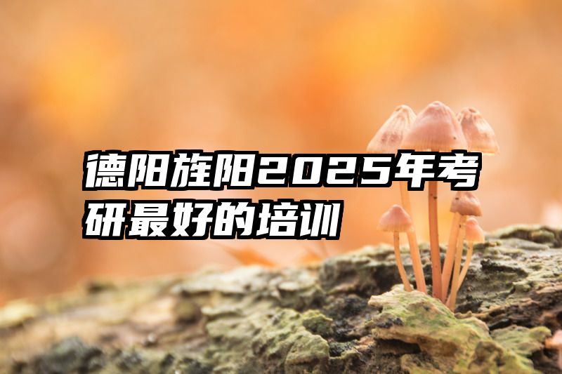 德阳旌阳2025年考研最好的培训