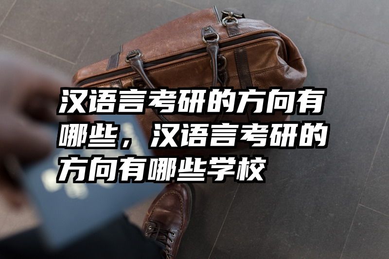 汉语言考研的方向有哪些,汉语言考研的方向有哪些学校