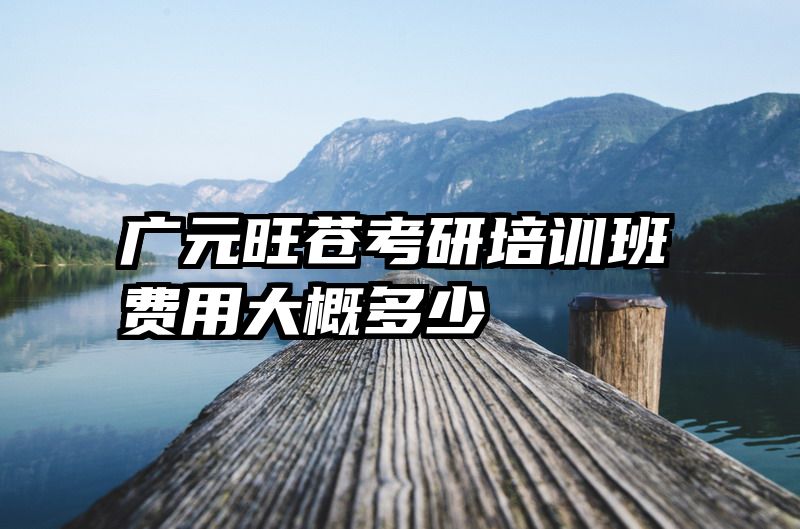 广元旺苍考研培训班费用大概多少