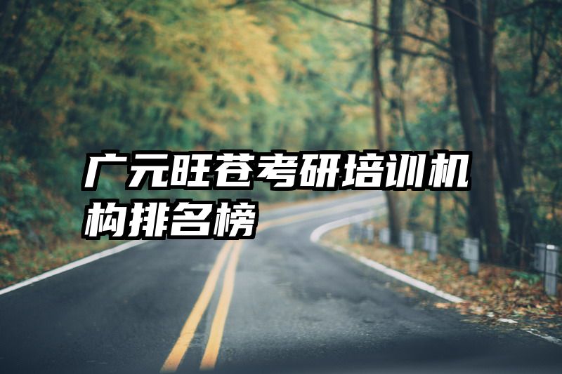 广元旺苍考研培训机构排名榜