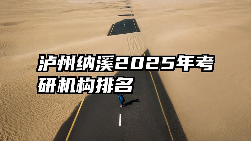 泸州纳溪2025年考研机构排名