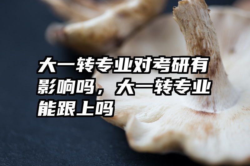大一转专业对考研有影响吗,大一转专业能跟上吗