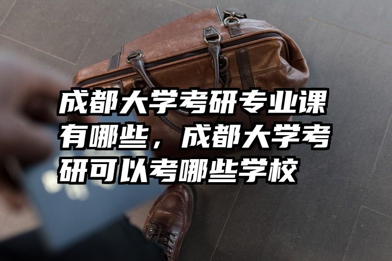 成都大学考研专业课有哪些，成都大学考研可以考哪些学校