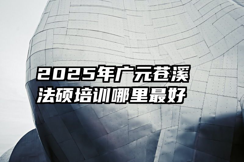 2025年广元苍溪法硕培训哪里最好