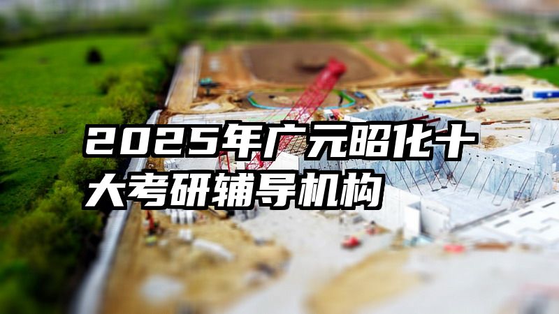 2025年广元昭化十大考研辅导机构