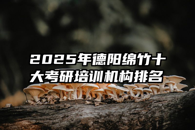 2025年德阳绵竹十大考研培训机构排名