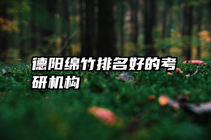 德阳绵竹排名好的考研机构