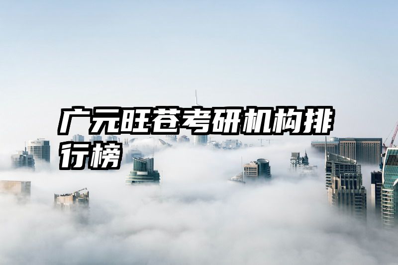 广元旺苍考研机构排行榜