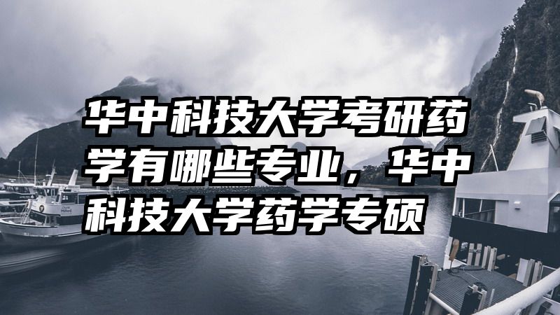 华中科技大学考研药学有哪些专业,华中科技大学药学专硕