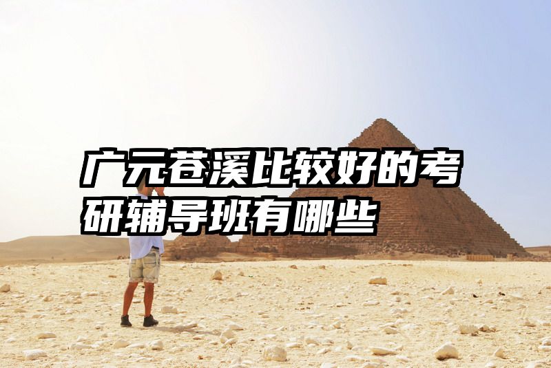 广元苍溪比较好的考研辅导班有哪些