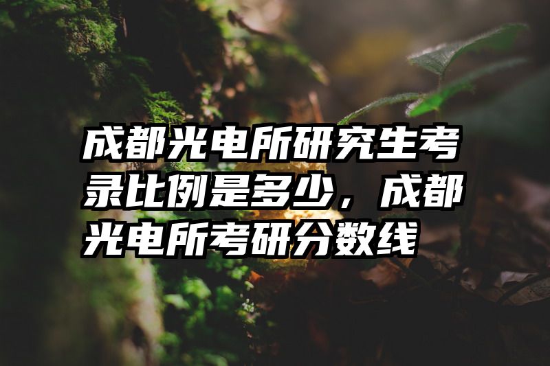 成都光电所研究生考录比例是多少，成都光电所考研分数线