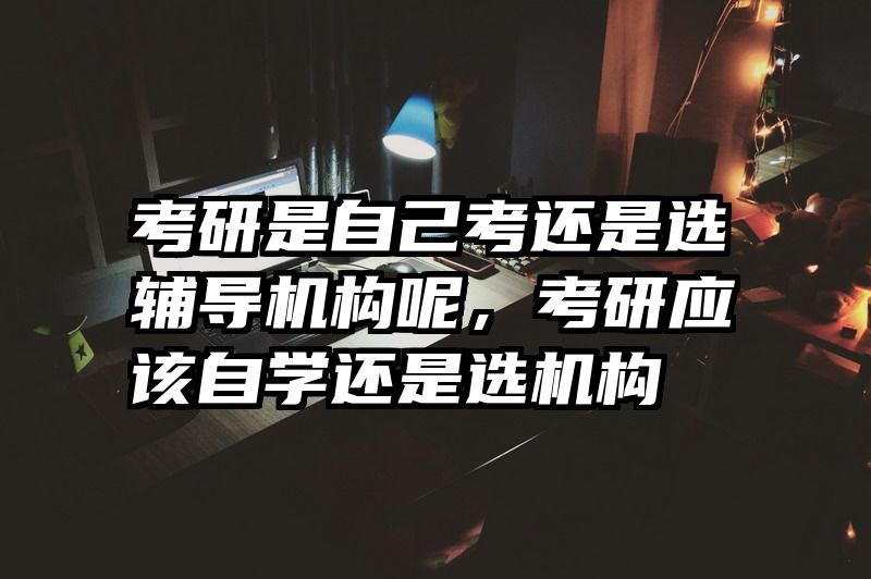 考研是自己考还是选辅导机构呢,考研应该自学还是选机构