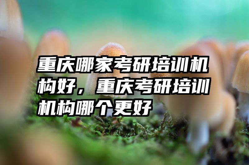 重庆哪家考研培训机构好,重庆考研培训机构哪个更好