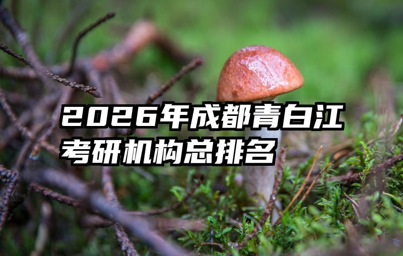 2026年成都青白江考研机构总排名