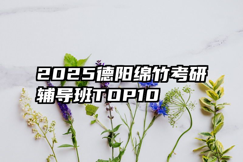 2025德阳绵竹考研辅导班TOP10
