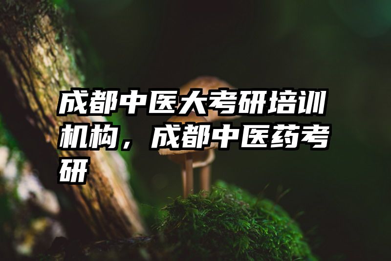 成都中医大考研培训机构,成都中医药考研
